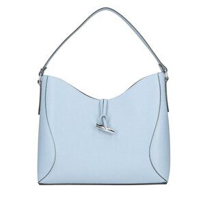 NWT Italian Leather Bucket Bag - Celeste Blue